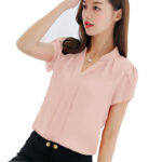 T-shirt OL Professional Women's Shirt Chiffon Shirt - Image 5